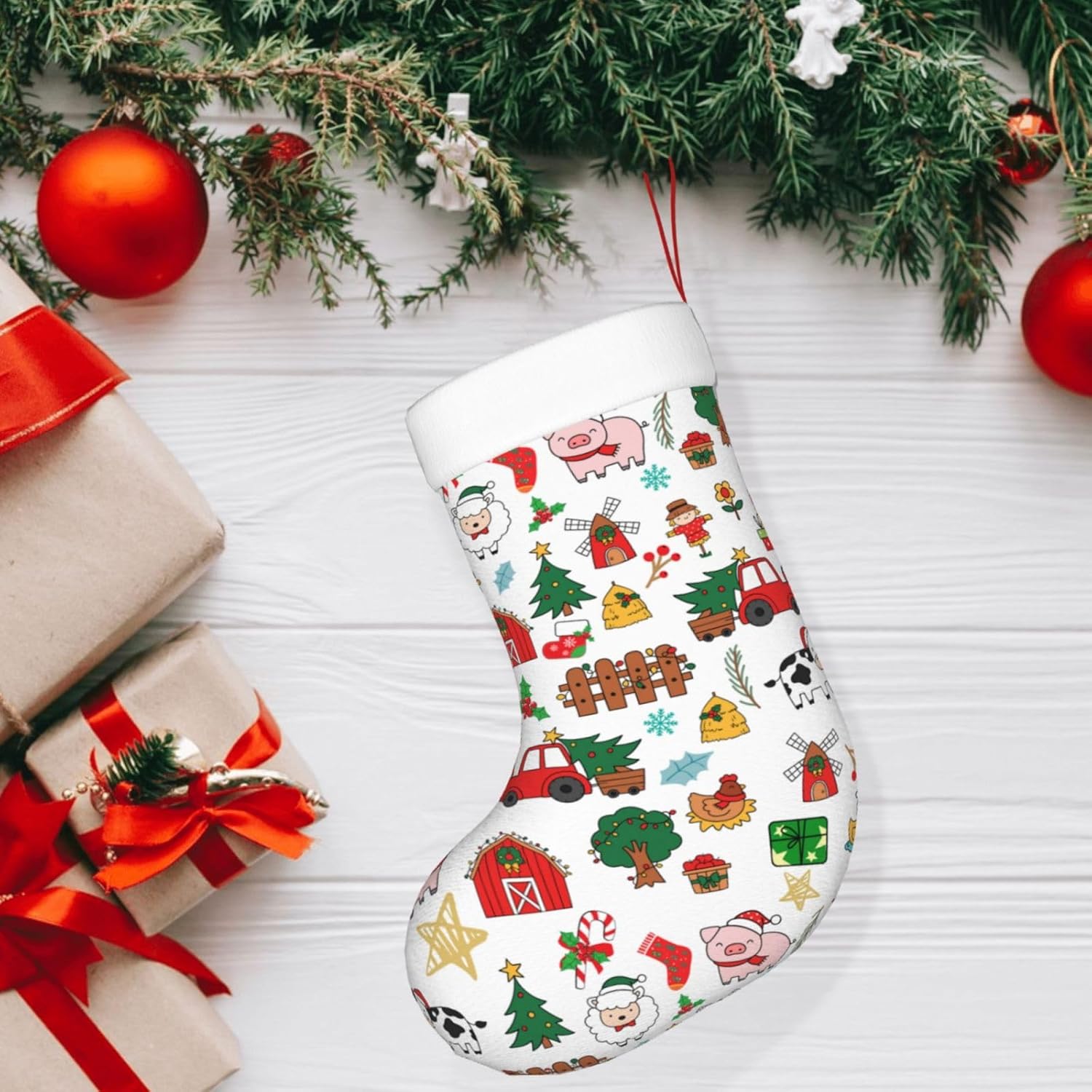 Christmas Stocking Hanging - Świąteczne skarpety na prezenty dla zwierząt