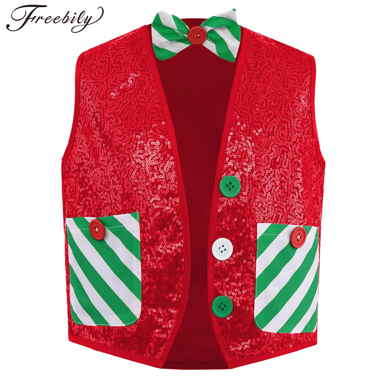 Elf Costume Christmas - Chłopcy Dziewczynki Boże Narodzenie Święty Mikołaj