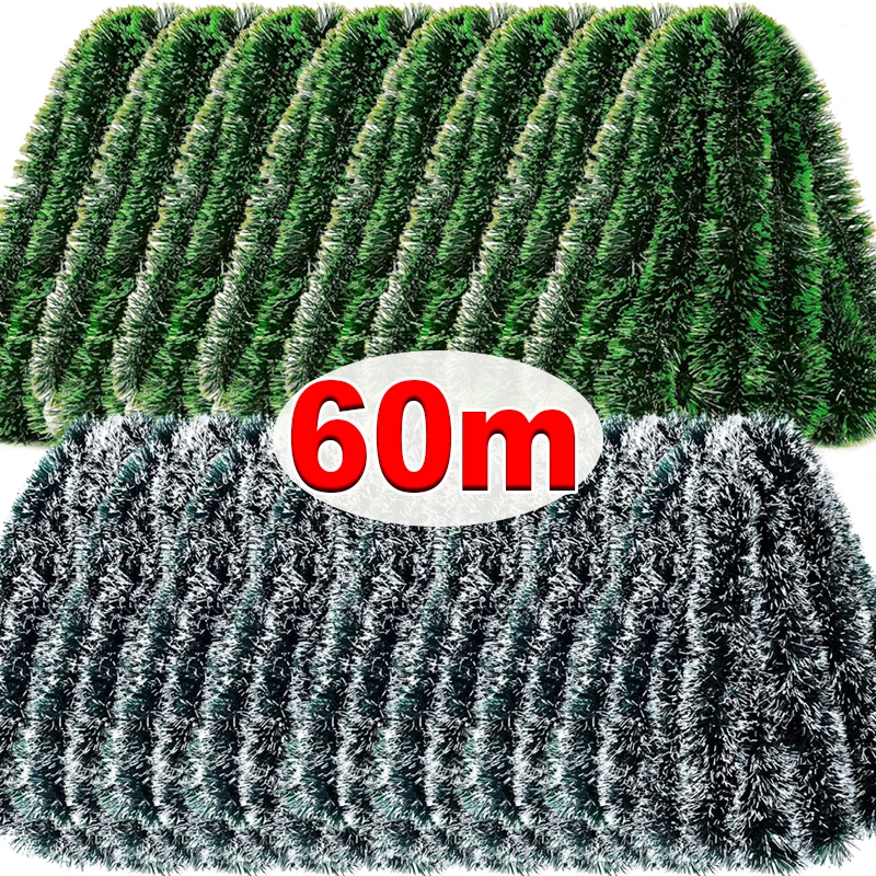 60/4m Świąteczne wstążki świec – Tinsel Garland Decoration recenzja i cena