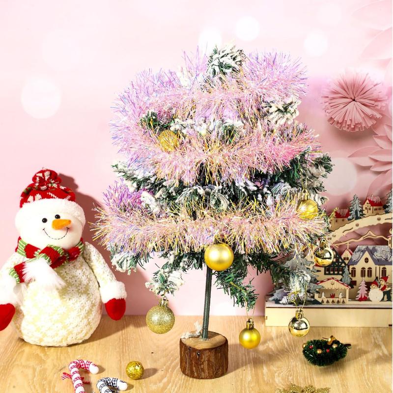 1/3/5 SZT. 2M Różowa Świąteczn – Tinsel Garland Decoration recenzja i cena