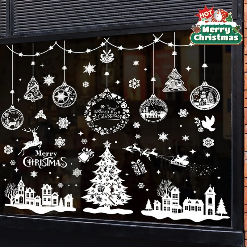 9 arkuszy, 243 sztuki wielokro – Snowflake Window Decal recenzja i cena
