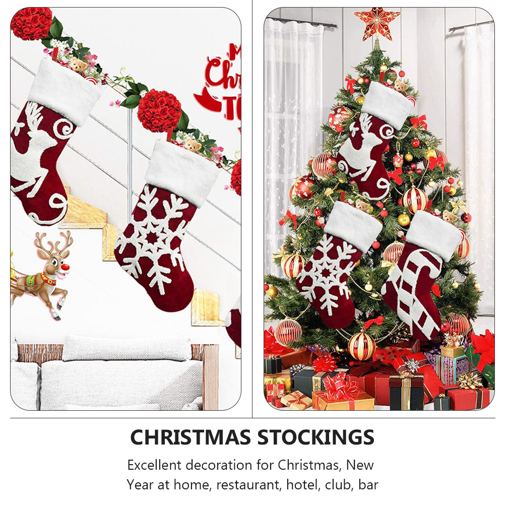 1 szt. Świąteczna skarpeta z m – Christmas Stocking Hanging recenzja i cena