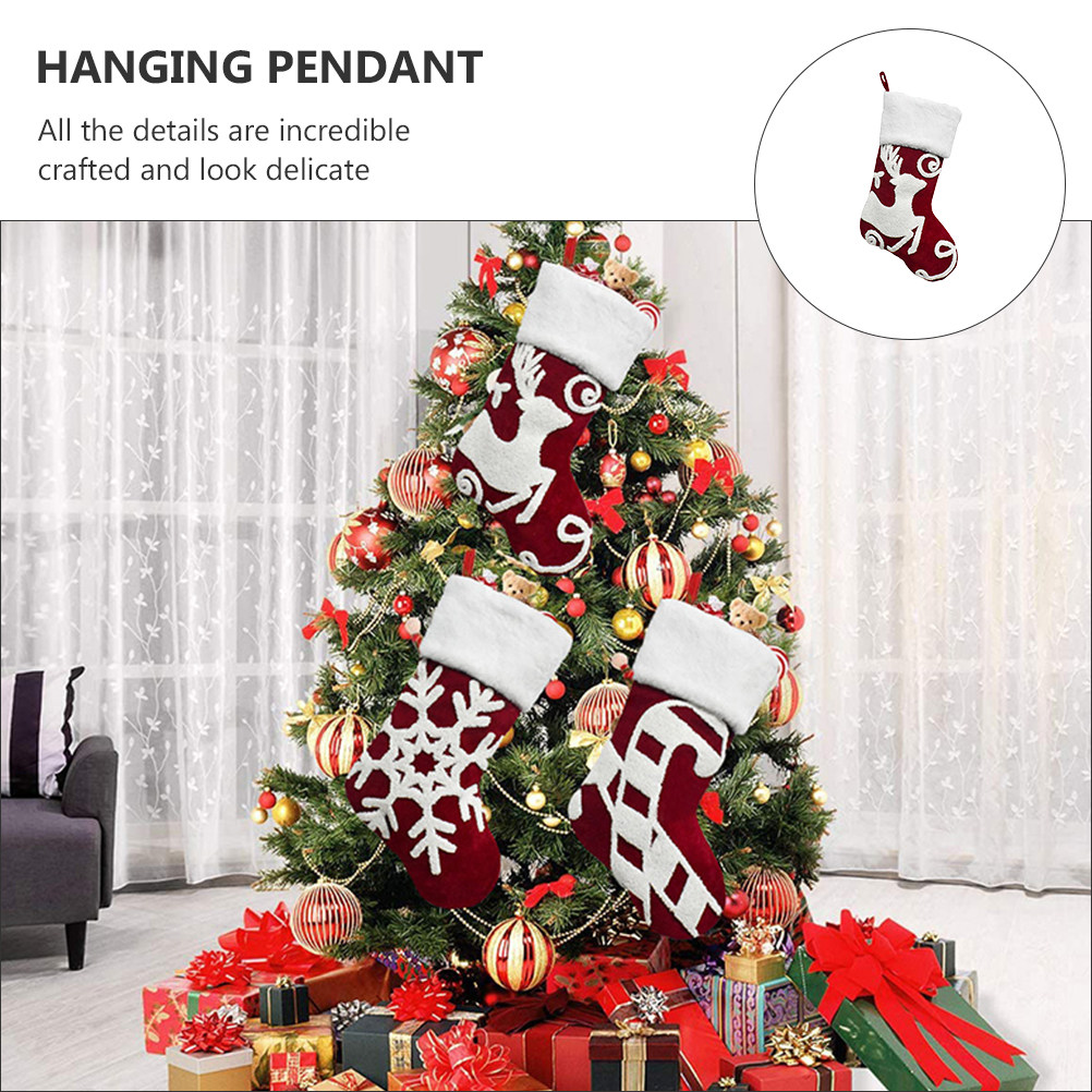 1 szt. Świąteczna skarpeta z m – Christmas Stocking Hanging recenzja i cena
