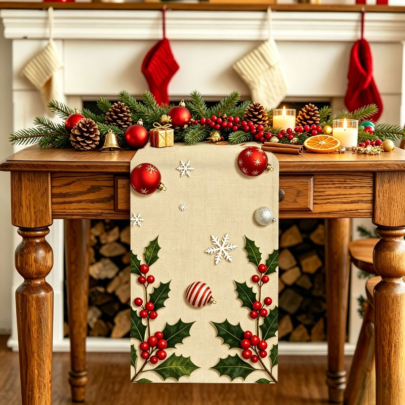 5 szt. świątecznych bieżników  – Christmas Table Runner recenzja i cena