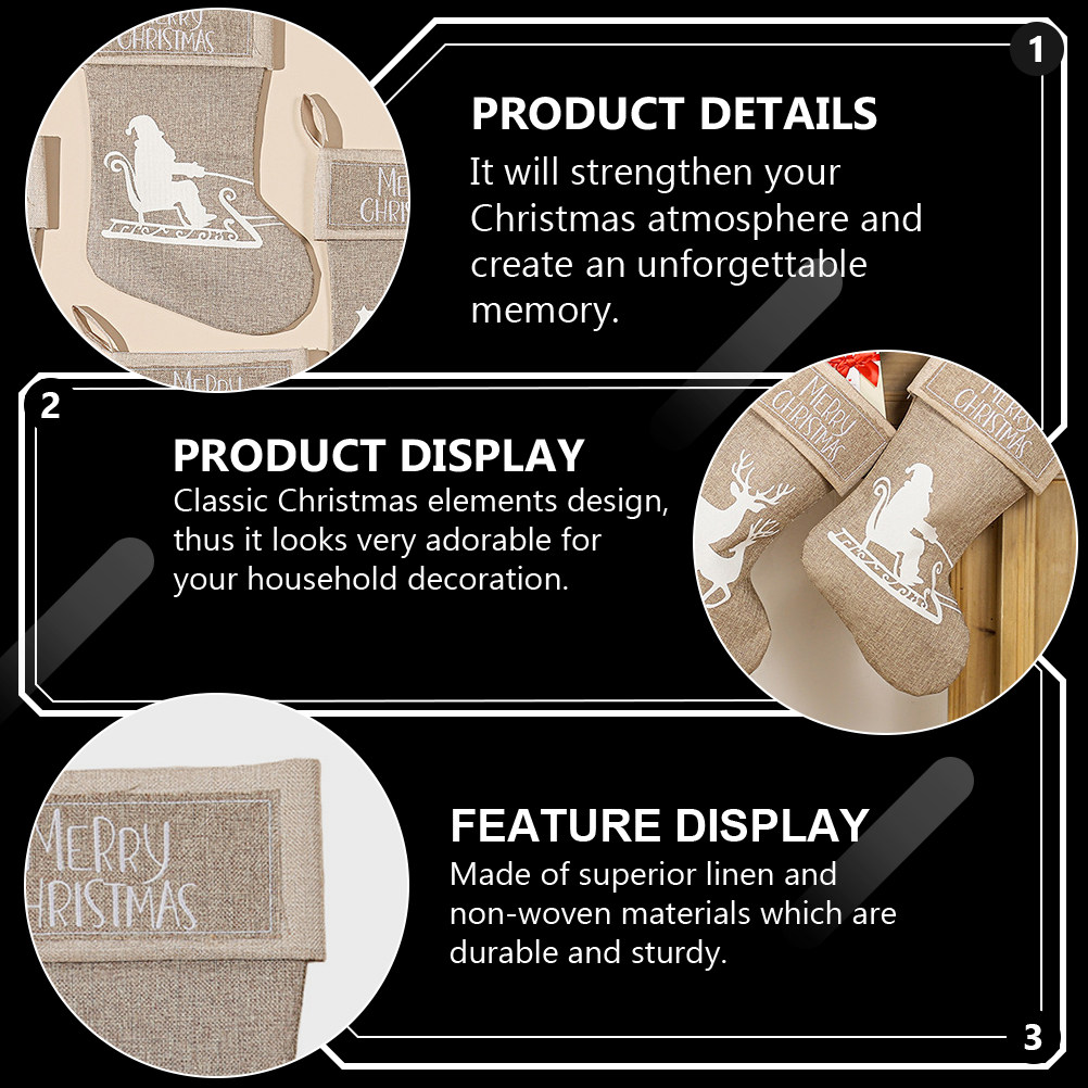 1 szt. świątecznych skarpetek  – Christmas Stocking Hanging recenzja i cena