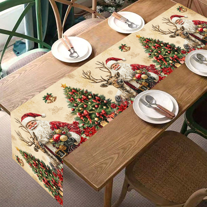 Obrus świąteczny w stylu vinta – Christmas Table Runner recenzja i cena