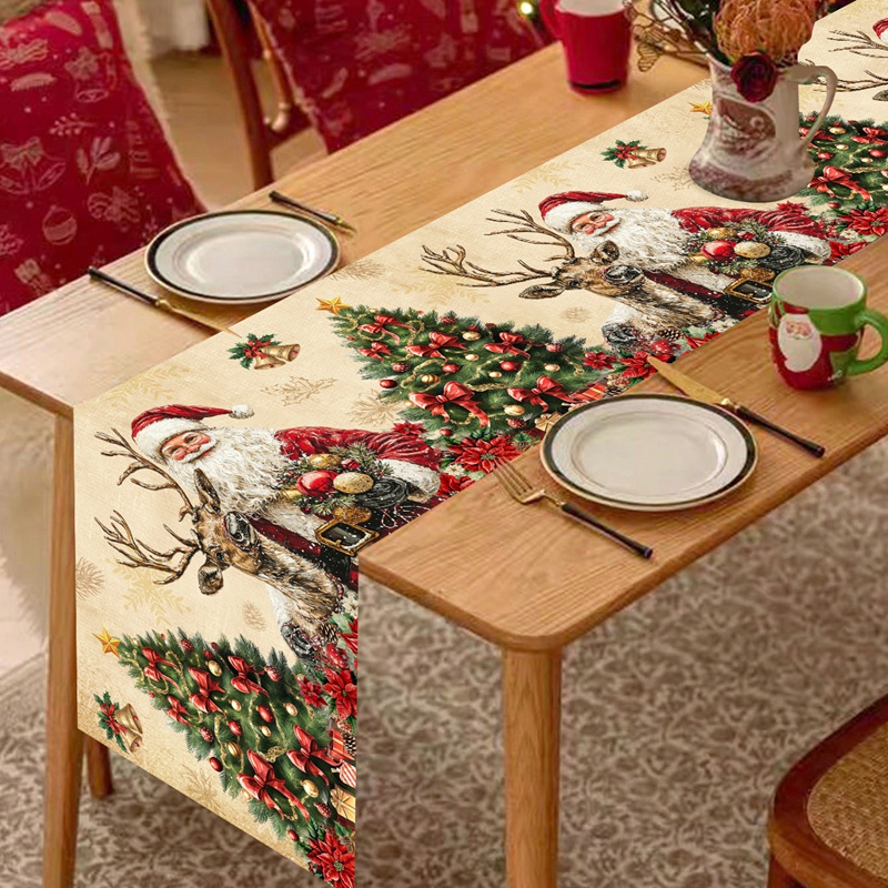 Obrus świąteczny w stylu vinta – Christmas Table Runner recenzja i cena