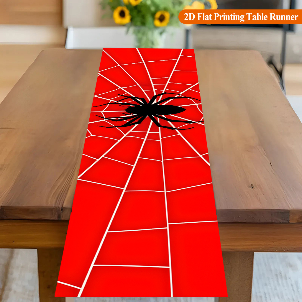 1 szt. Pajęczyna z czerwonym p – Christmas Table Runner recenzja i cena