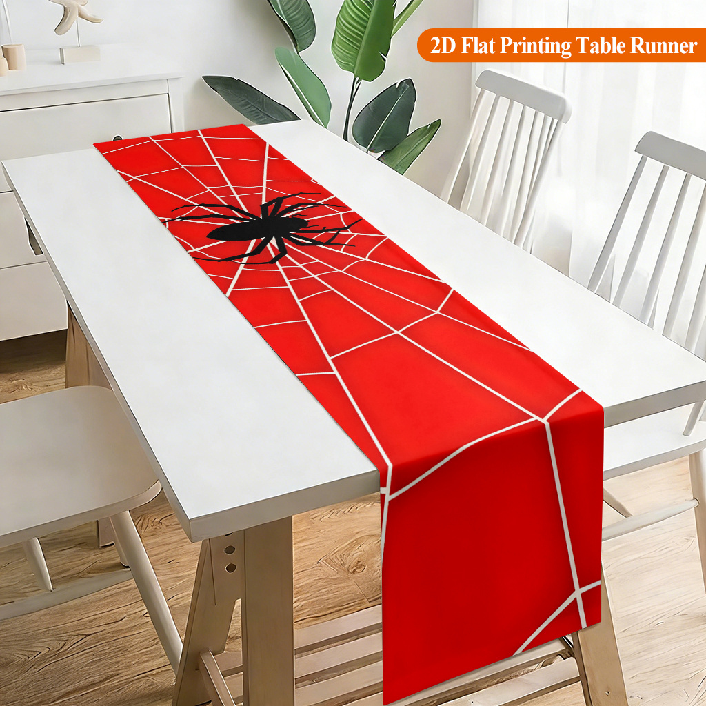 1 szt. Pajęczyna z czerwonym p – Christmas Table Runner recenzja i cena