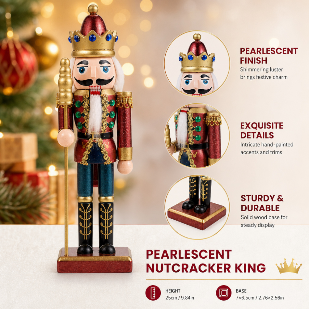 25CM Nowy Dziadek do Orzechów  – Nutcracker Figurine recenzja i cena