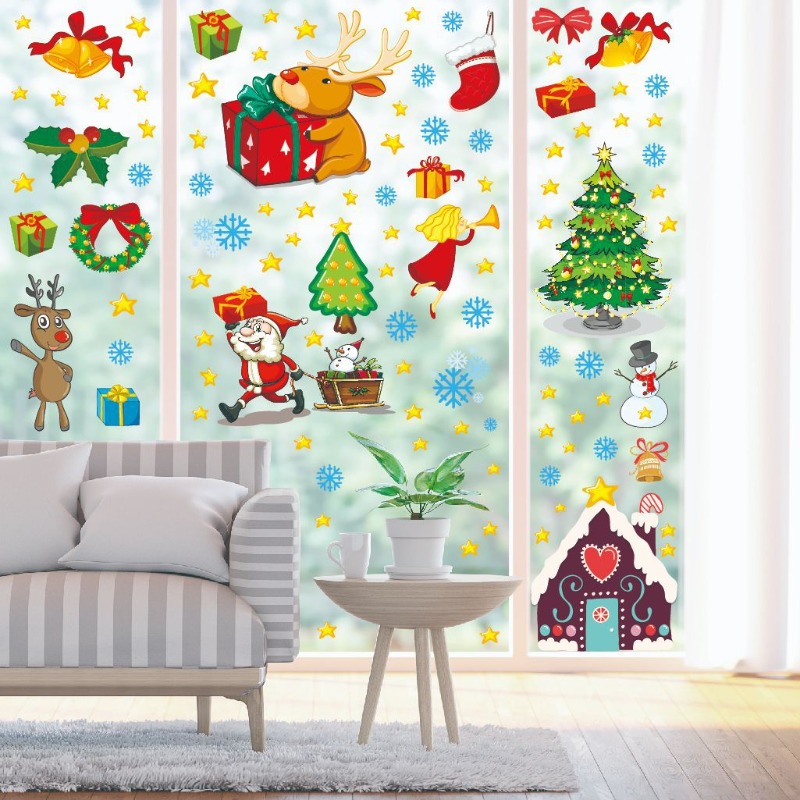 4 szt. naklejek świątecznych n – Snowflake Window Decal recenzja i cena