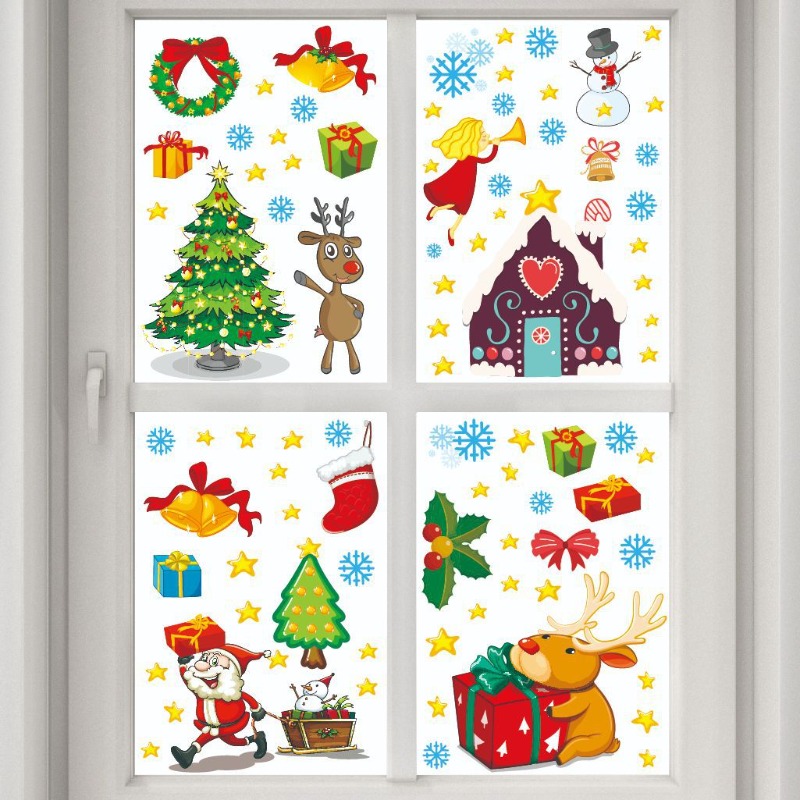 4 szt. naklejek świątecznych n – Snowflake Window Decal recenzja i cena